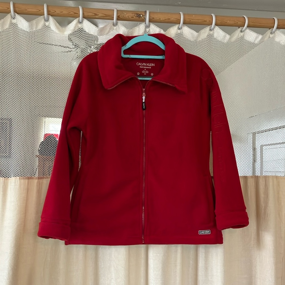 Ladies, Calvin Klein performance zip up sweater size medium